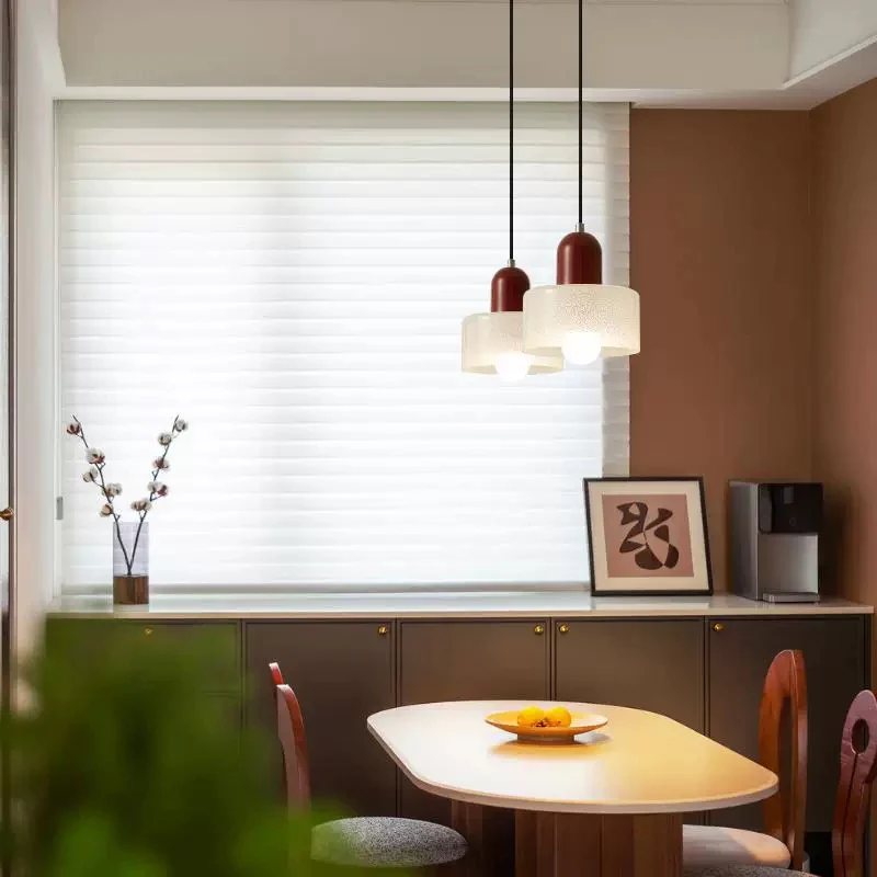 Nordic Chic Transparent Glass Pendant Lights For Dining Room - Image 6