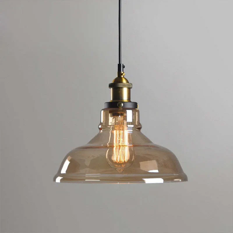Nordic Clear Glass Bedside Pendant Light - Image 14