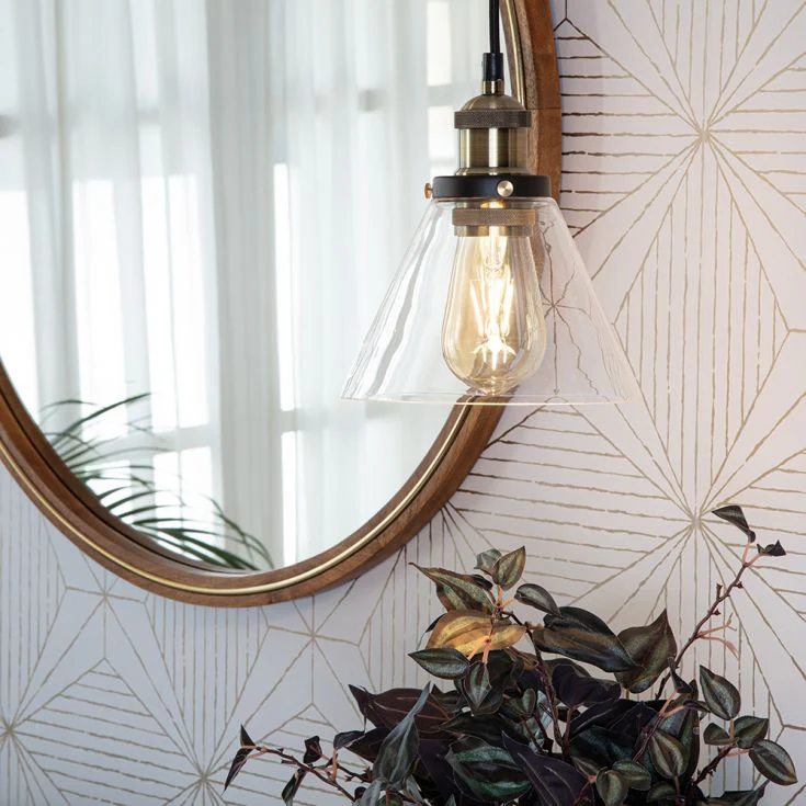 Nordic Clear Glass Bedside Pendant Light - Image 22