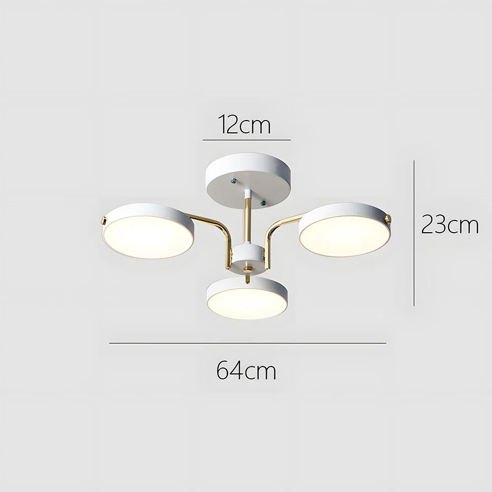 Nordic Creative Iron Living Room LED Ceiling Light - Image 13