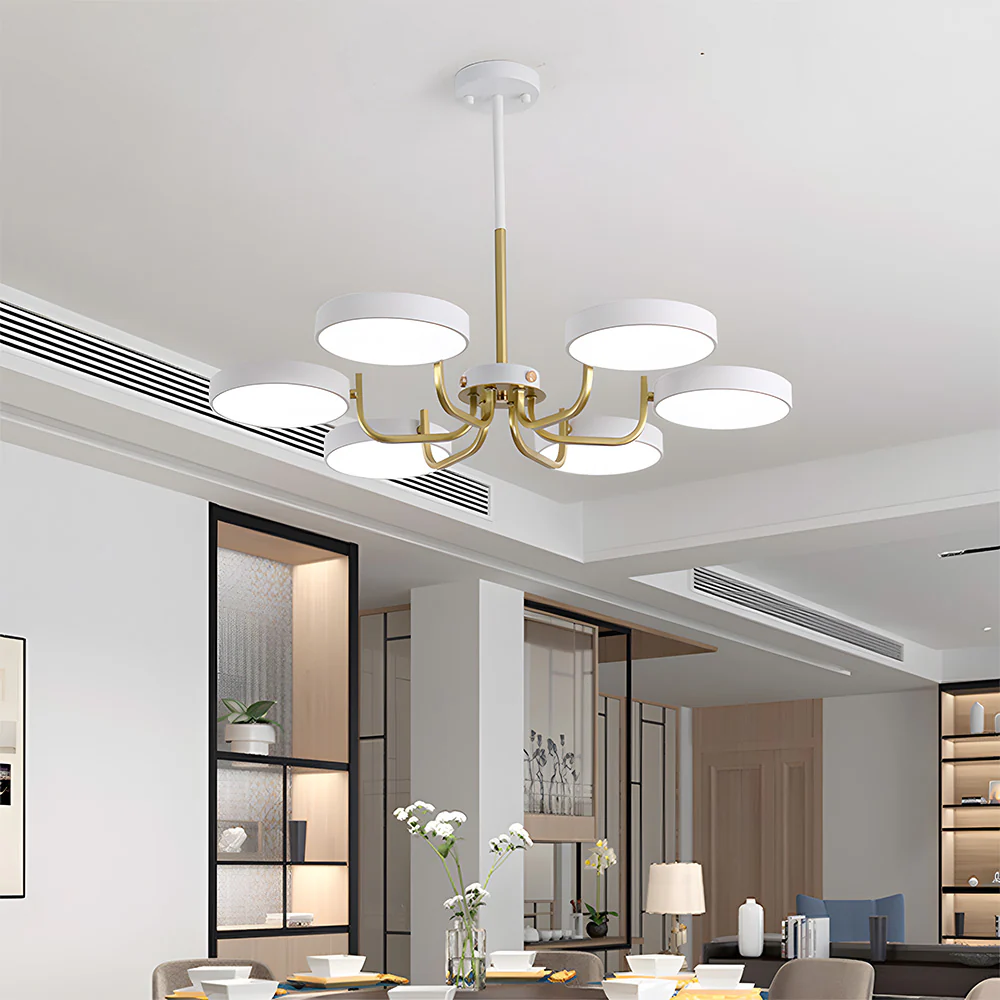 Nordic Creative Iron Living Room LED Ceiling Light - Image 14