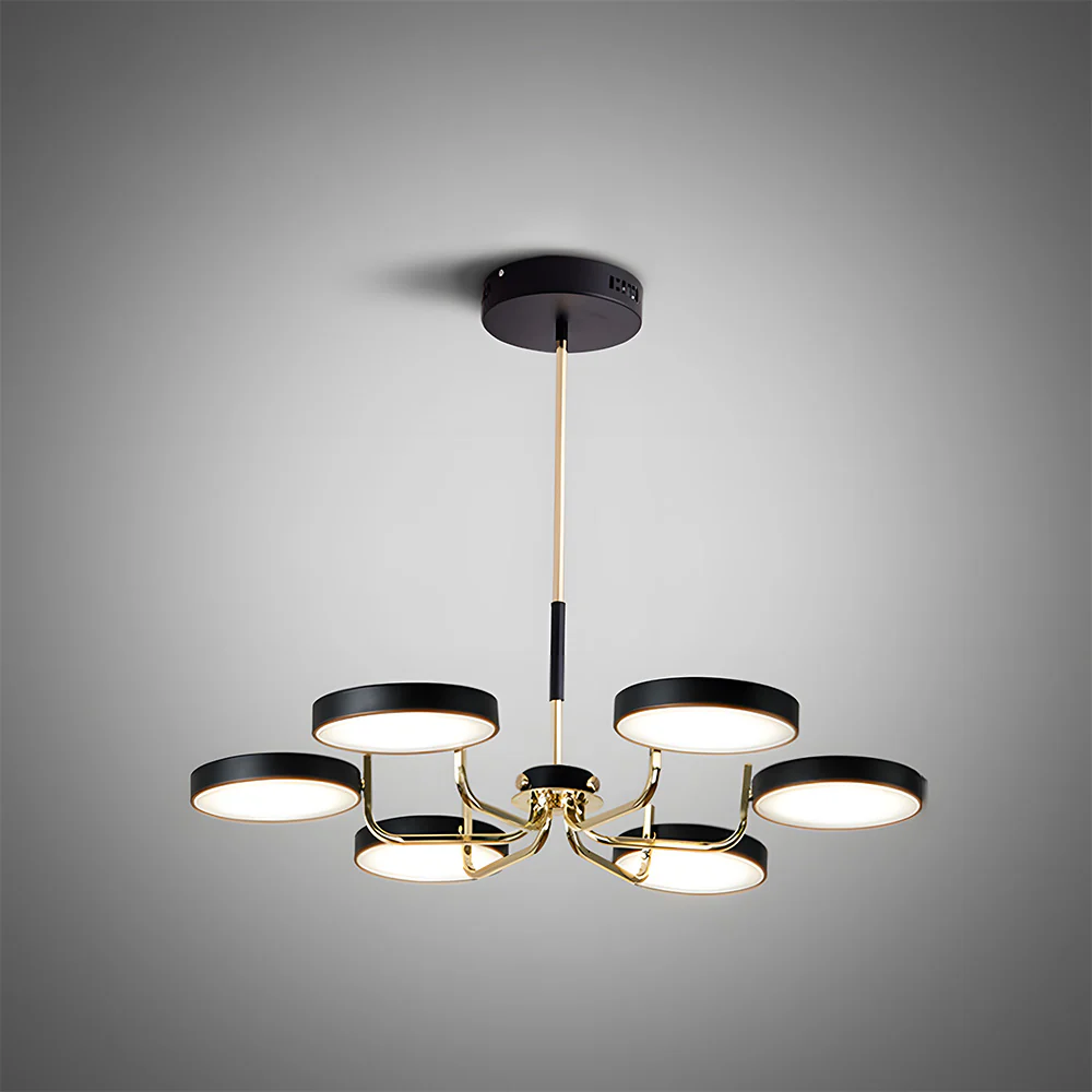 Nordic Creative Iron Living Room LED Ceiling Light - Image 32