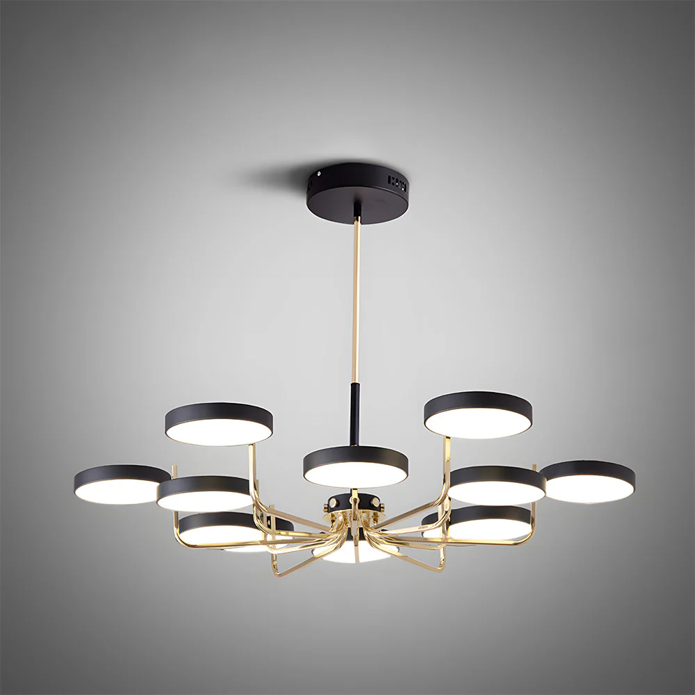 Nordic Creative Iron Living Room LED Ceiling Light - Image 36