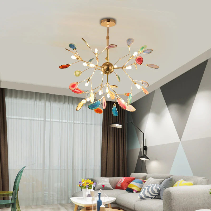 Nordic Creative Light Luxury Agate Stone Chandelier - Image 4