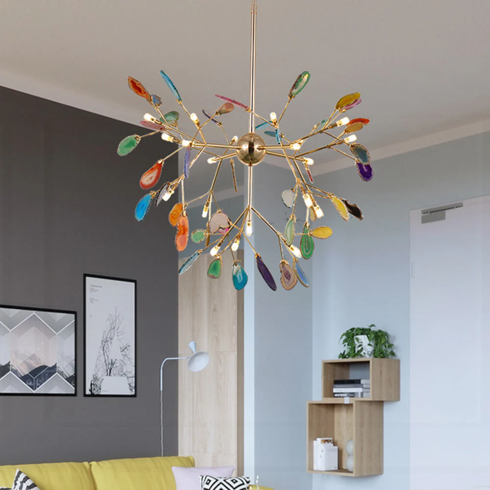 Nordic Creative Light Luxury Agate Stone Chandelier - Image 5