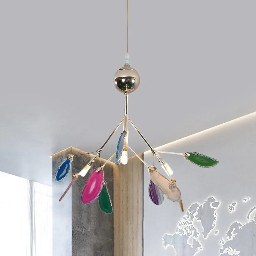 Nordic Creative Light Luxury Agate Stone Chandelier - Image 7