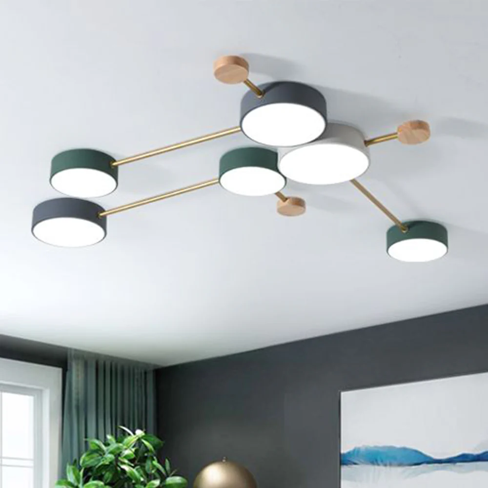 Nordic Creative Multi Head LED White Ceiling Light - Image 12