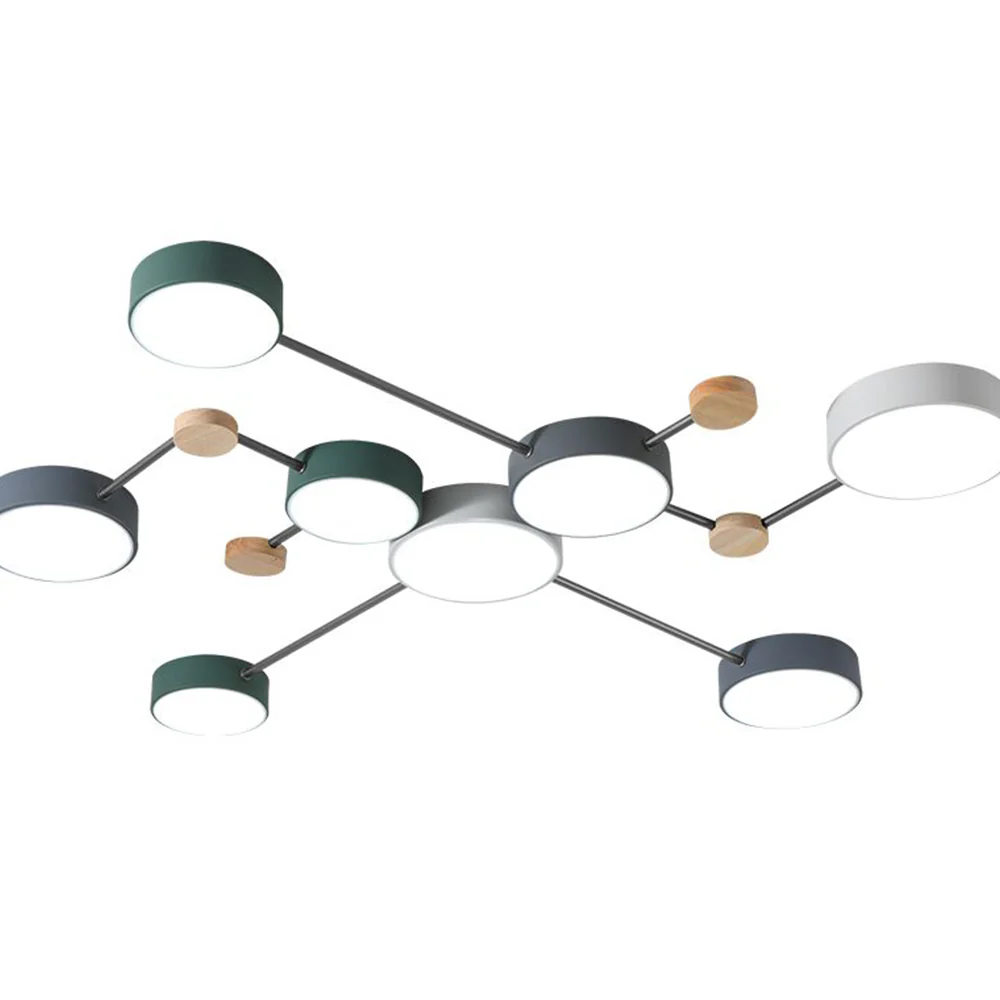 Nordic Creative Multi Head LED White Ceiling Light - Image 34