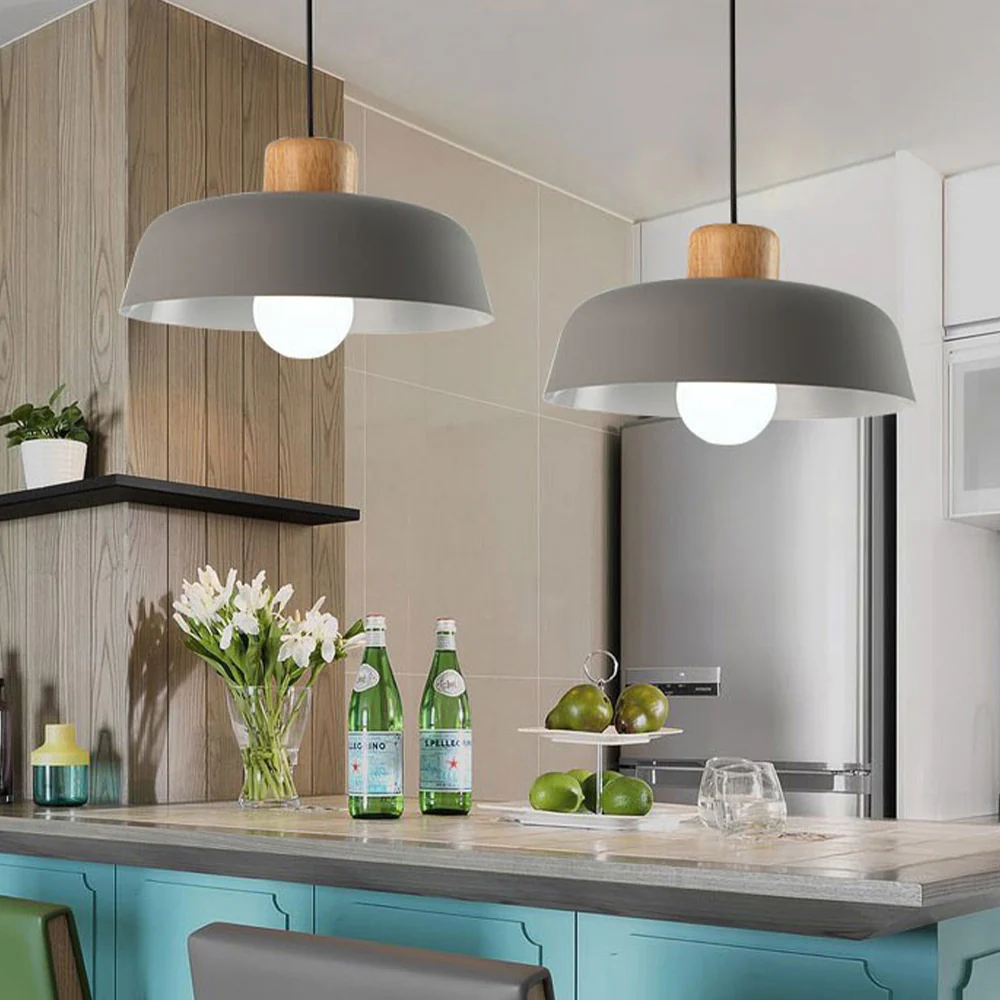 Nordic Creative Wooden Pendant Lamp - Image 15