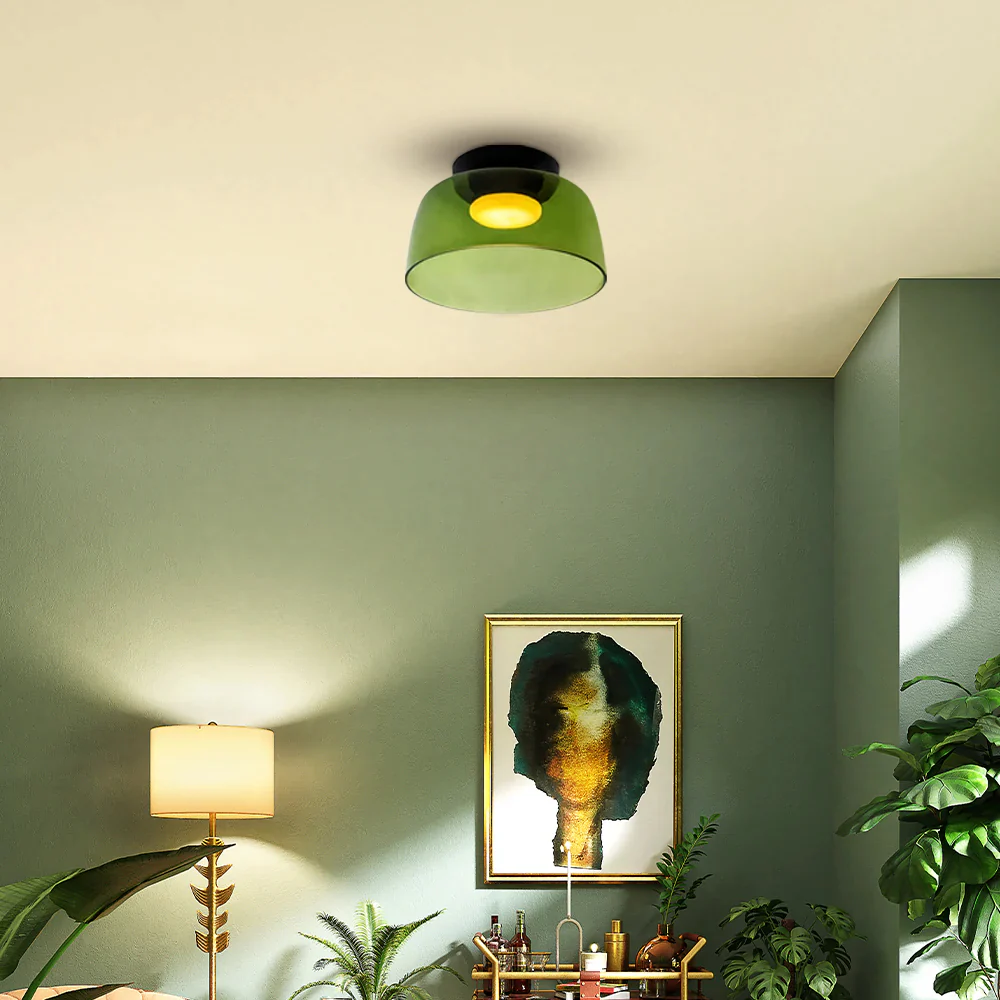 Nordic Designer Creative Medieval Glass Ceiling Lamp - Image 12