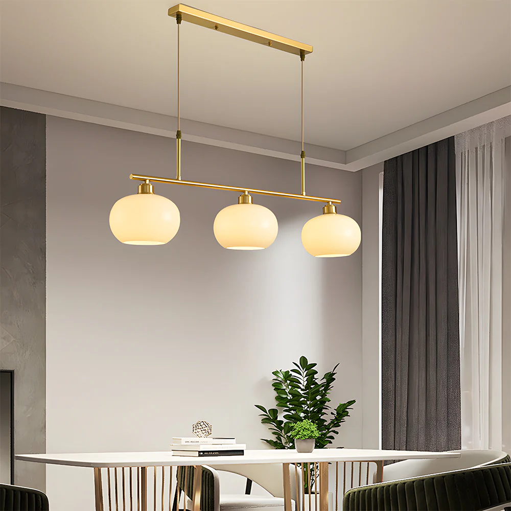 Nordic Glass Pendant Light Dining Table Adjustable Suspended Light Fixture - Image 3