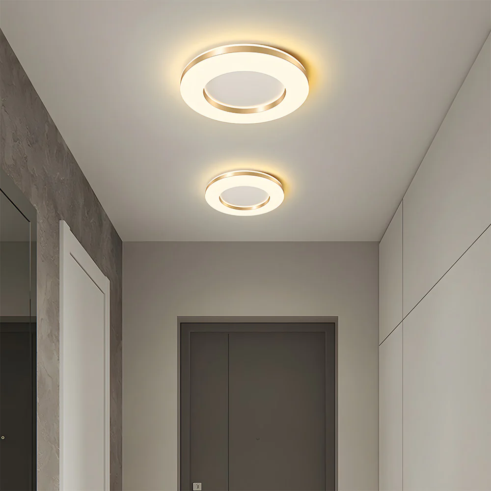 Nordic Gold Iron LED Dimmable Ceiling Light For Living Room - Image 6