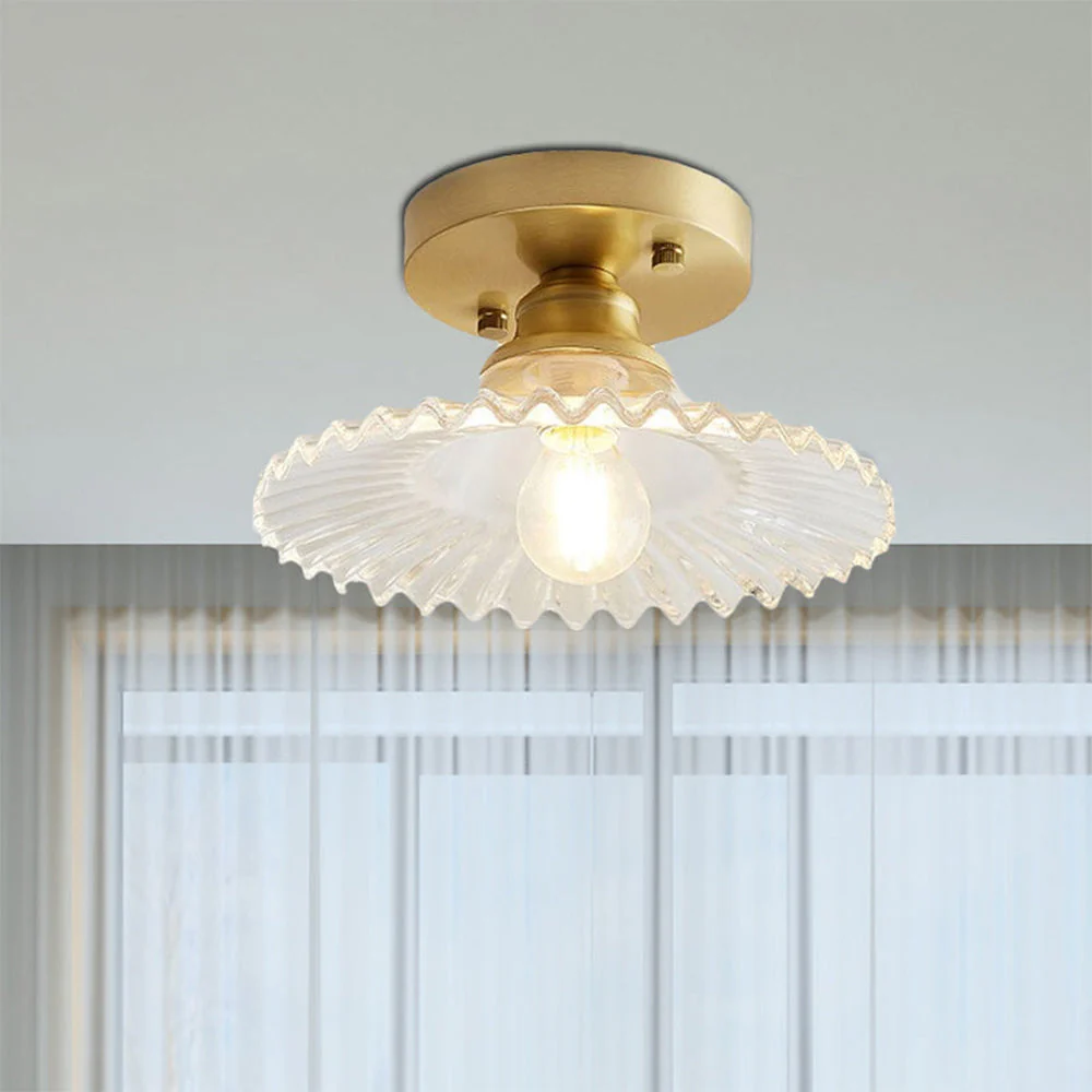 Nordic Glass Semi-Flush Mount Ceiling Light - Image 5