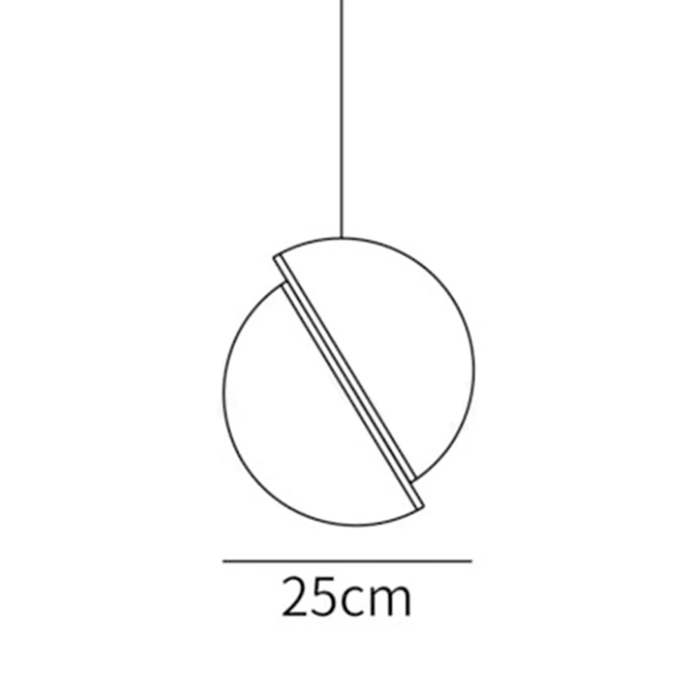 Nordic Half Moon Creativity Hanging Lamp - Image 7