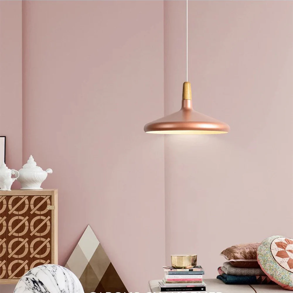 Nordic Macaron Creative Wooden Pendant Lamp - Image 23