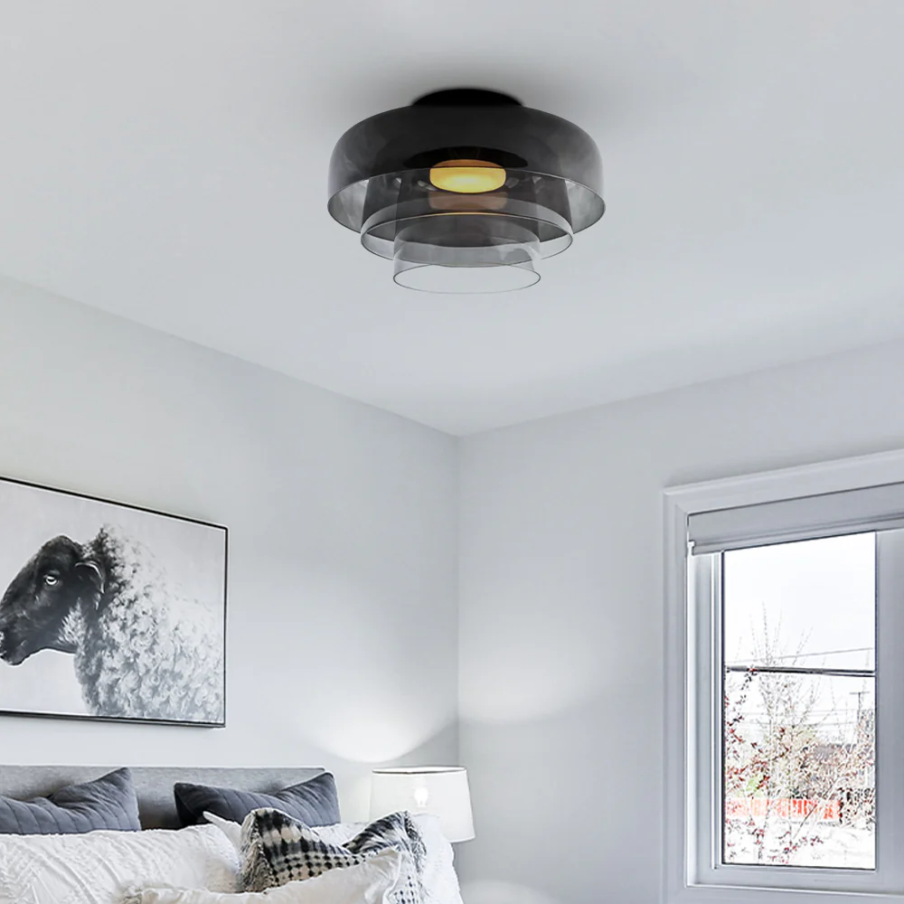 Nordic Medieval Simple Glass Ceiling Light - Image 19