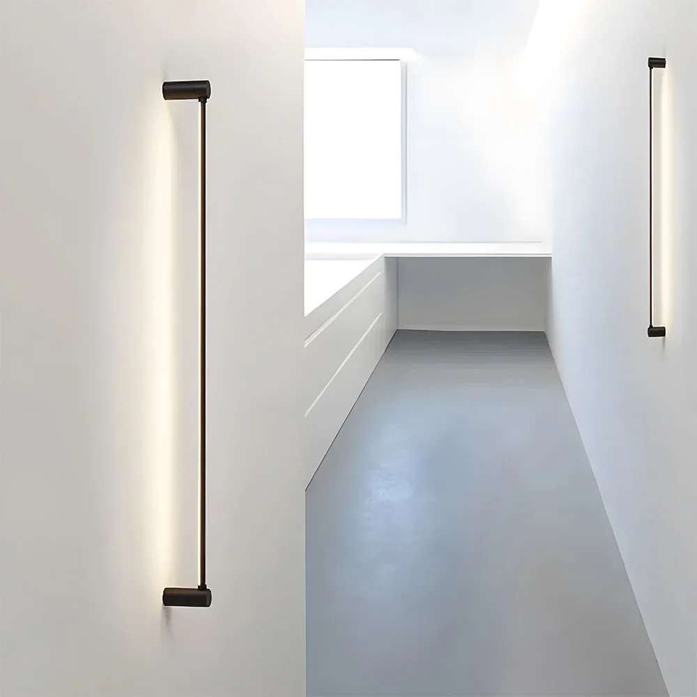 Nordic Minimalist Linear Black Ceiling Light - Image 9