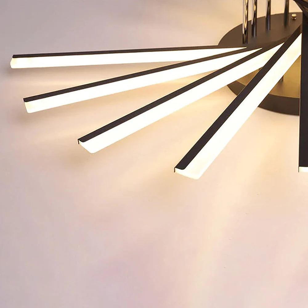Nordic Minimalist Metal Creativity LED Ceiling Light - Image 14