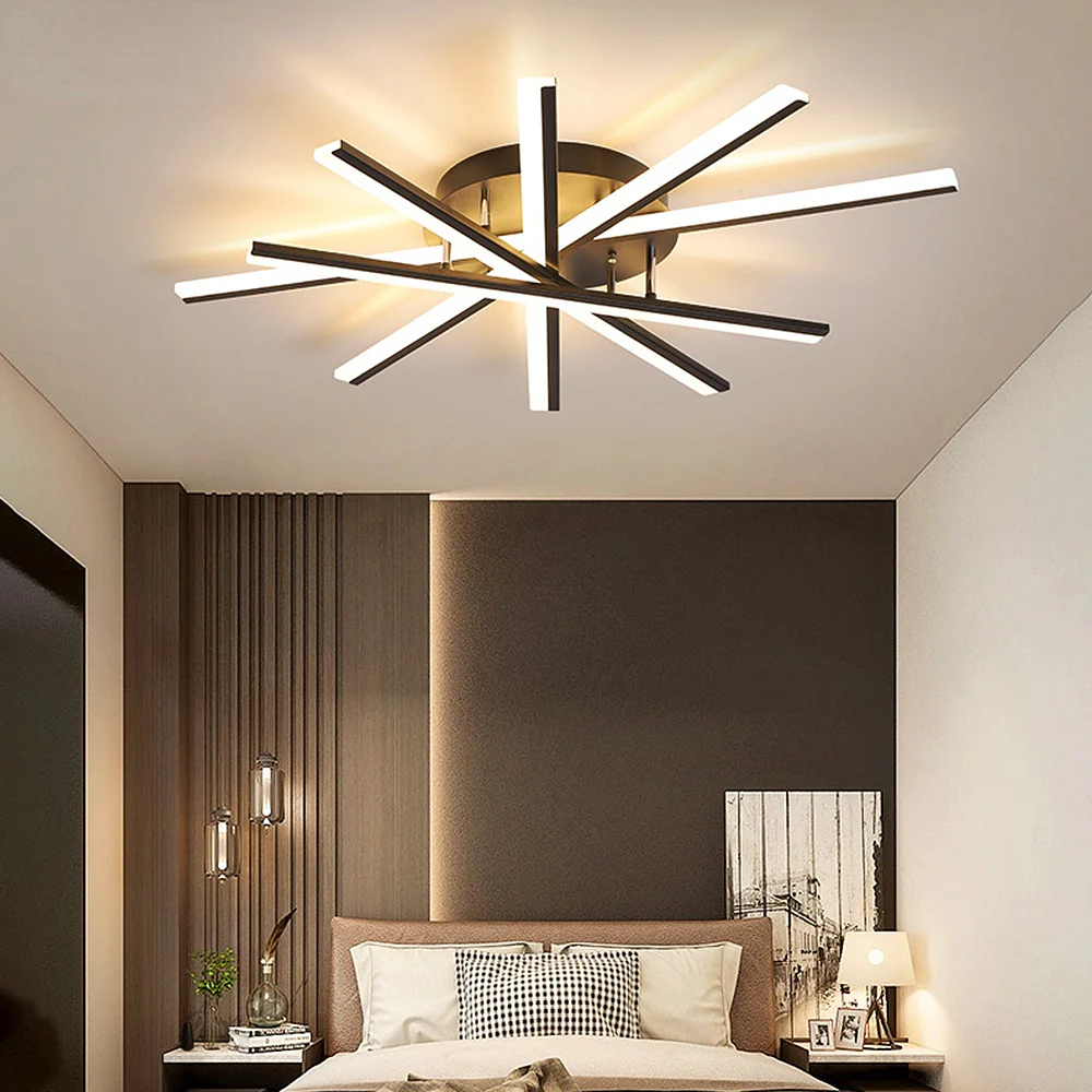 Nordic Minimalist Metal Creativity LED Ceiling Light - Image 4