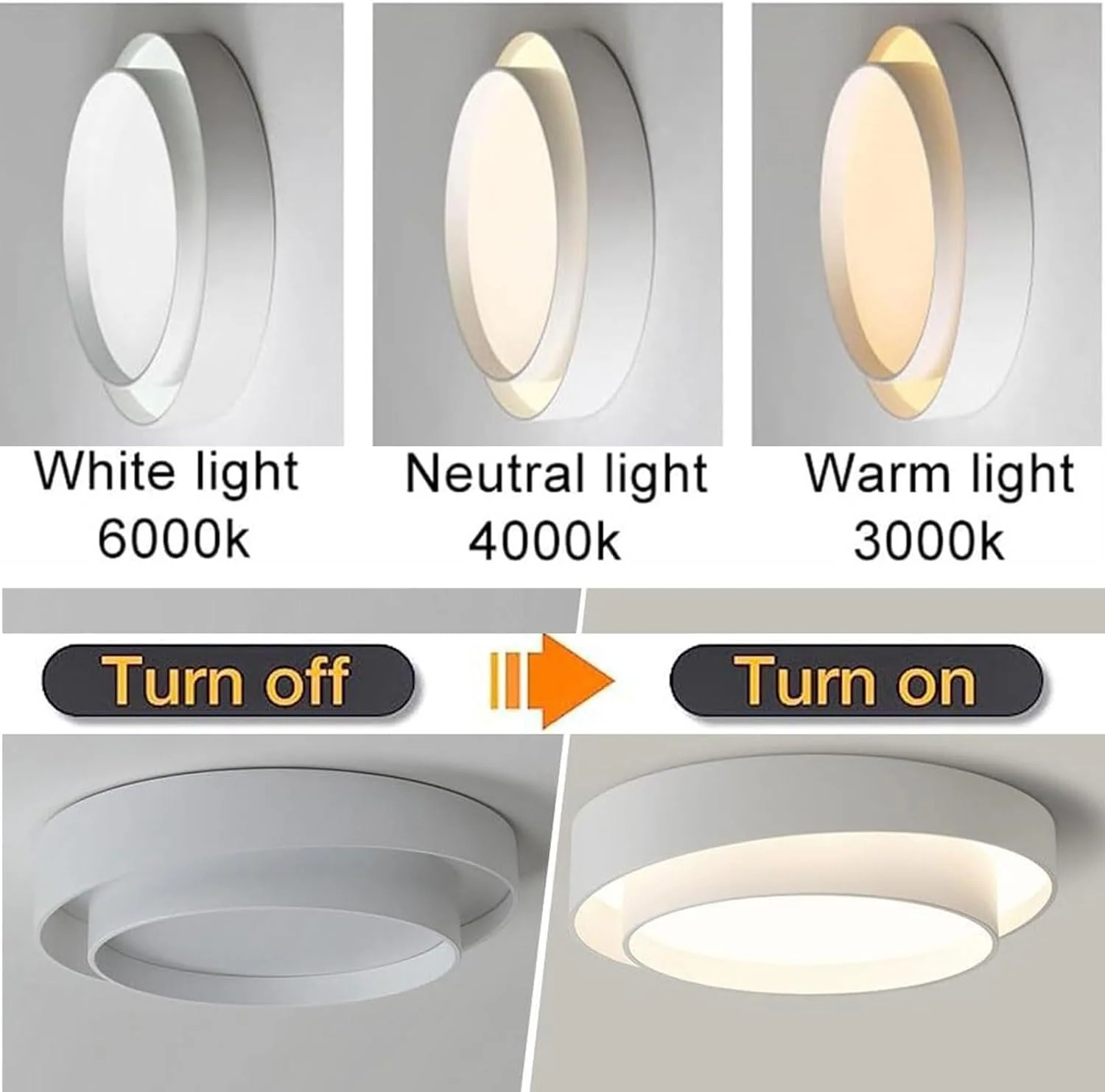 Nordic Modern Minimalist Creative Round LED Ceiling Light - Image 11