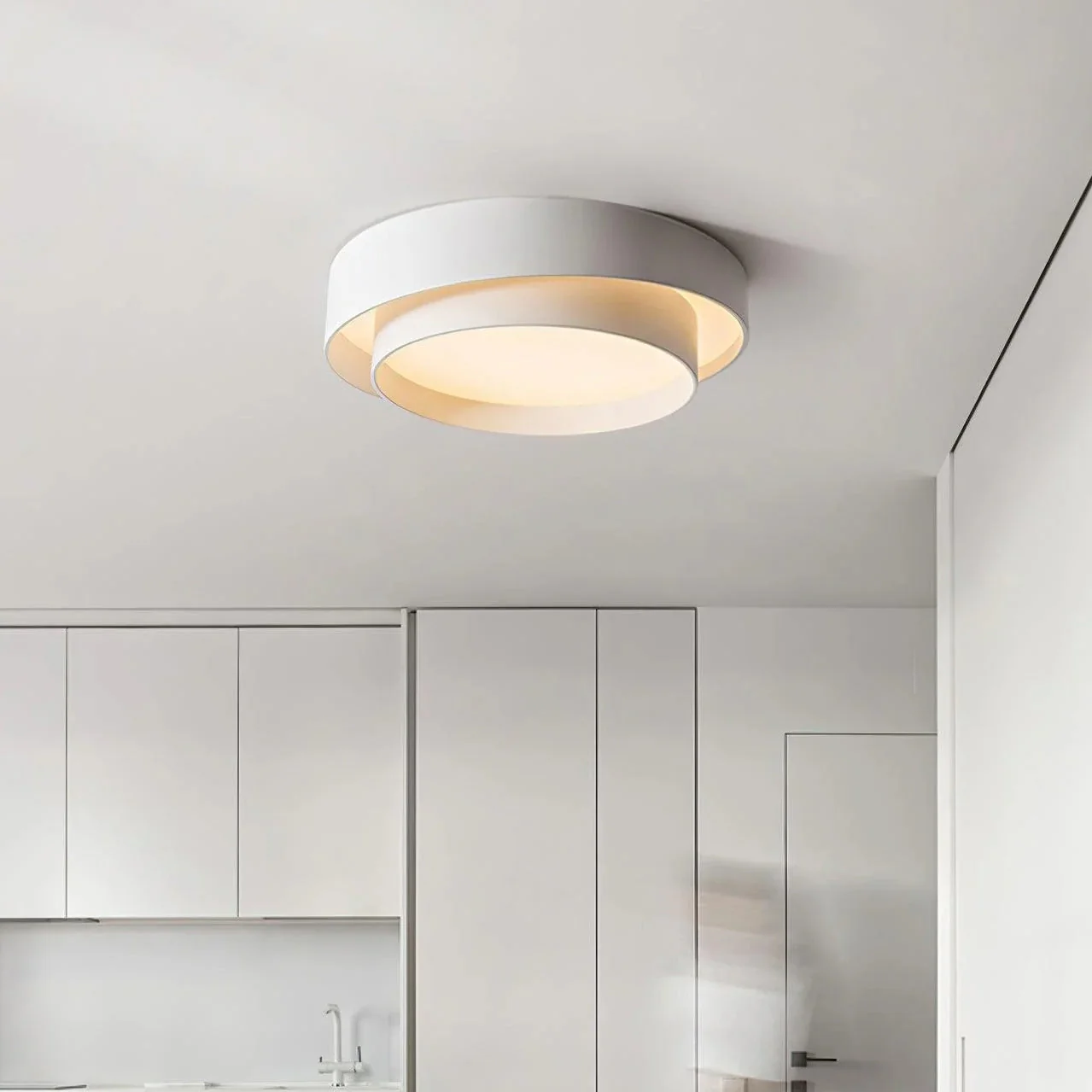 Nordic Modern Minimalist Creative Round LED Ceiling Light - Image 9