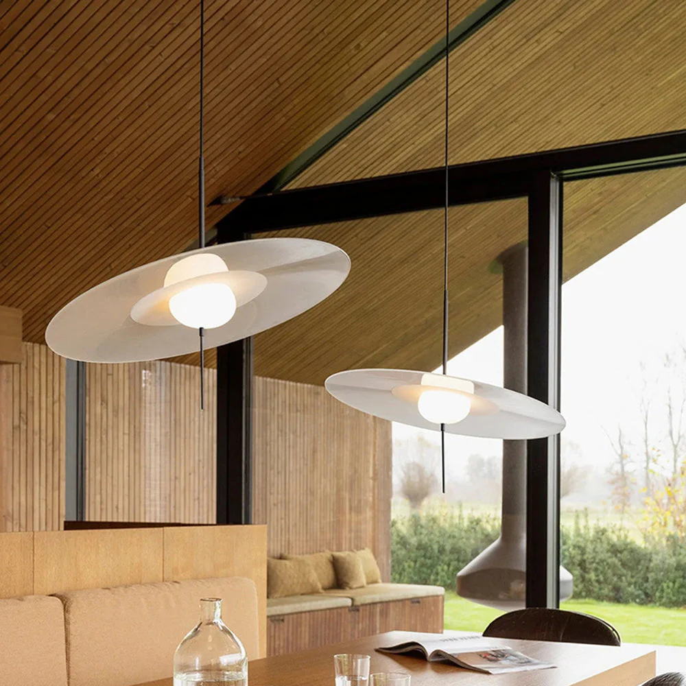 Nordic Modern Minimalist Round UFO Led Pendant Lamp - Image 3