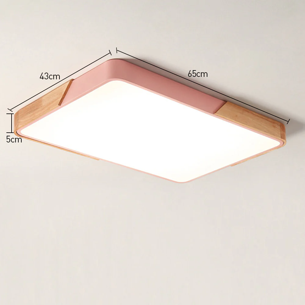 Nordic Modern Rectangle LED Living Room Ceiling Light - Image 4