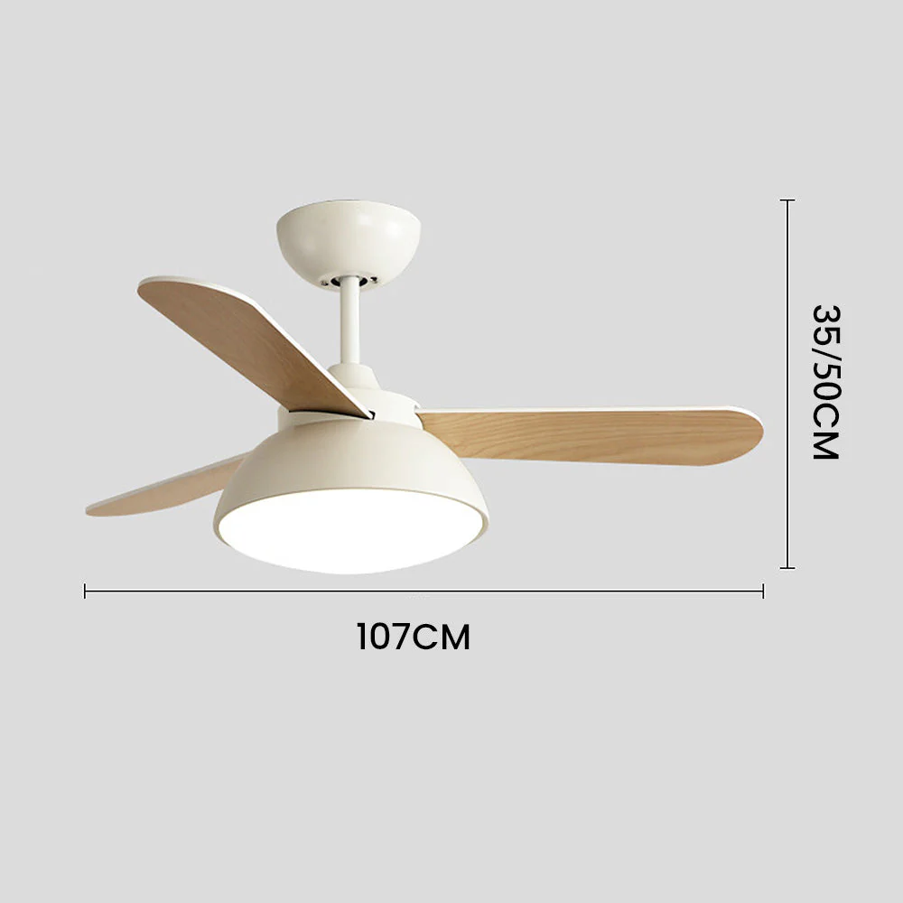 Nordic Modern Simple Flush Ceiling Fan With LED Lighting - Image 4