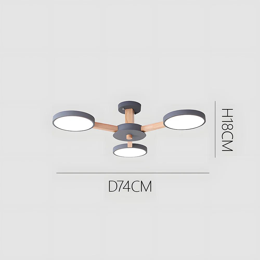Nordic Multi Round LED Living Room Ceiling Lights - Image 6