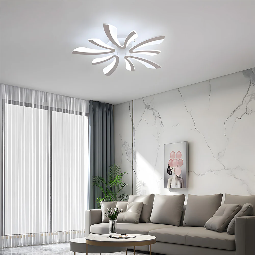 Nordic Petal Acrylic Living Room Ceiling Lights - Image 25
