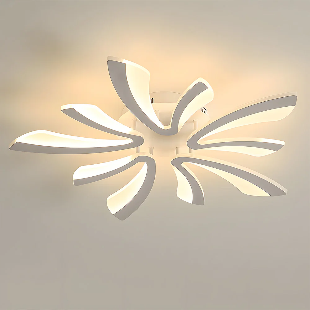 Nordic Petal Acrylic Living Room Ceiling Lights - Image 36
