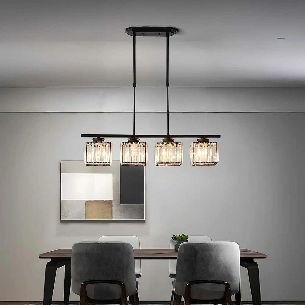 Nordic Multi-Head Designer Long Glass Island Lamps - Image 7