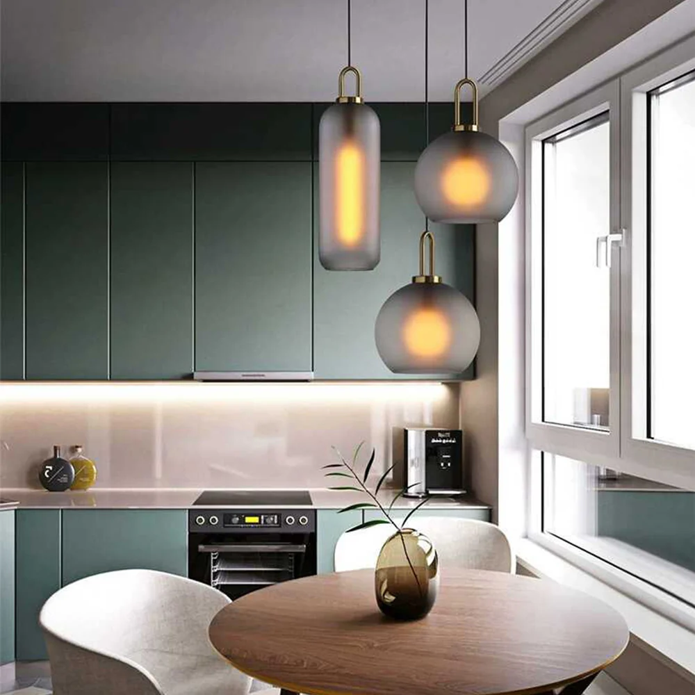 Nordic Simple Glass Pendant Light - Image 6