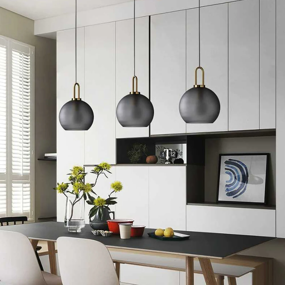 Nordic Simple Glass Pendant Light - Image 9
