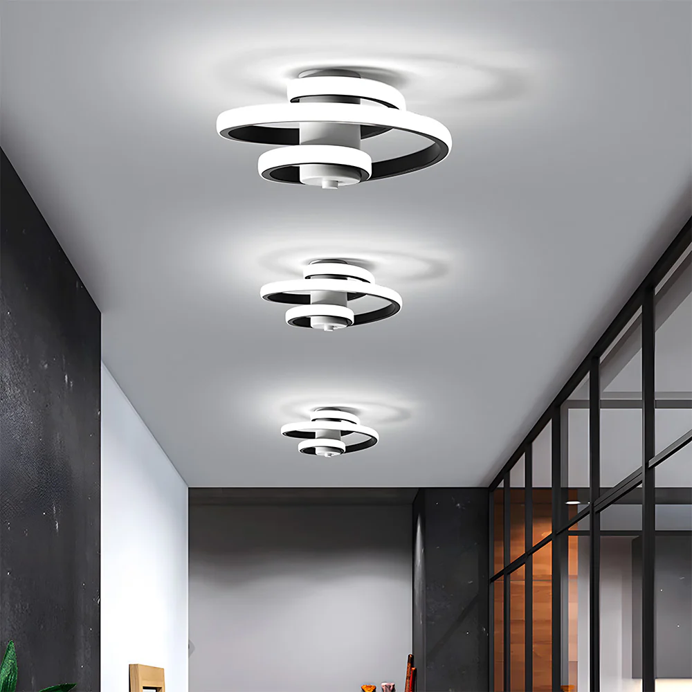 Nordic Spiral LED Corridor Ceiling Light - Image 2