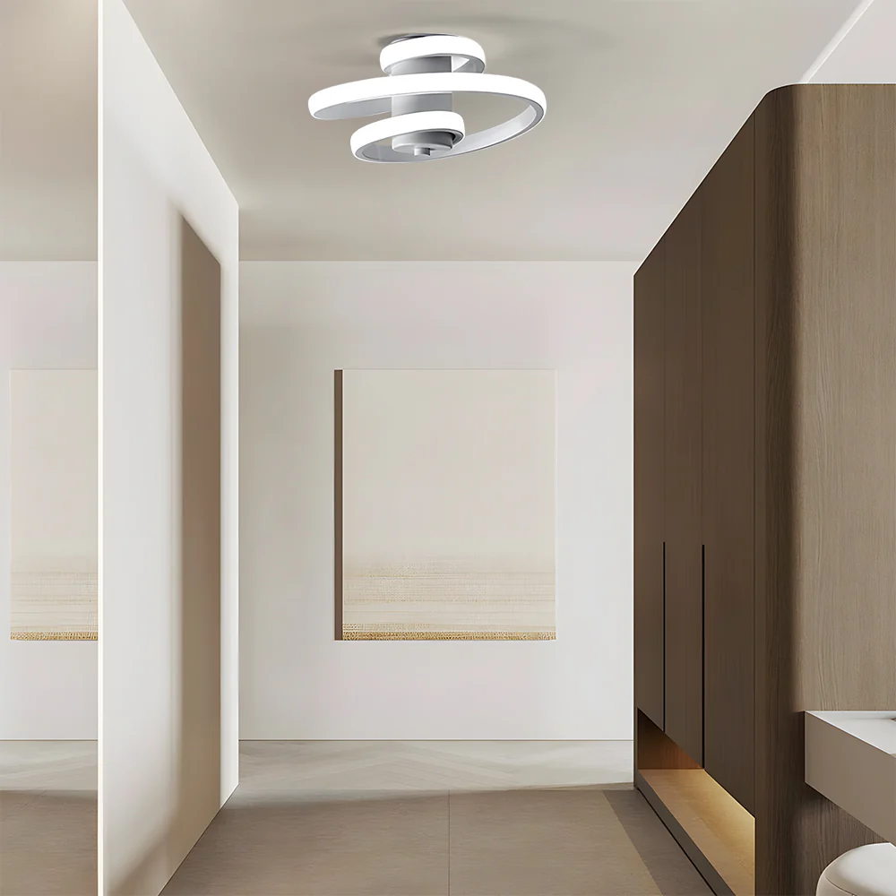 Nordic Spiral LED Corridor Ceiling Light - Image 7
