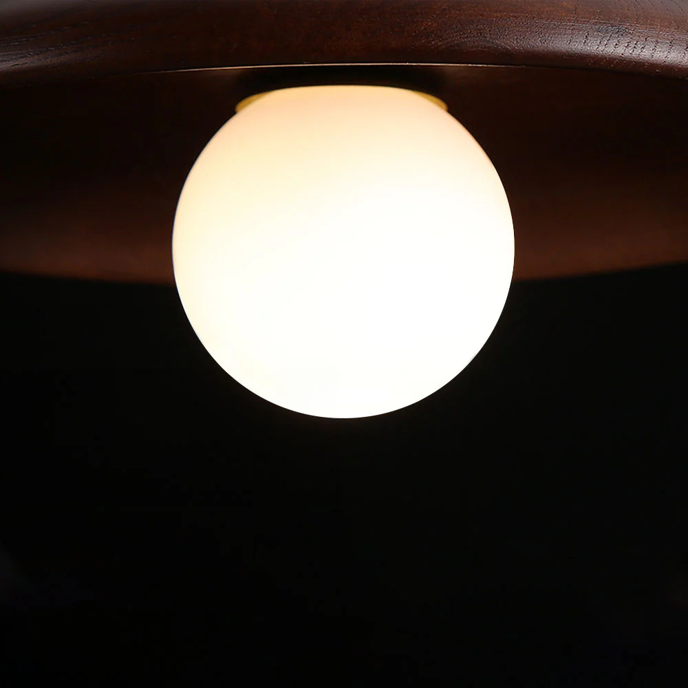Nordic Wood Minimalist Round Hallway Ceiling Light - Image 11