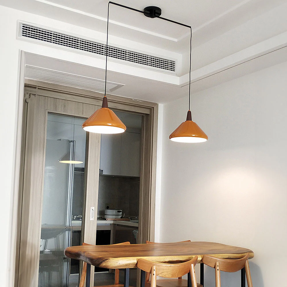 Orange Iron Simple Kitchen Pendant Light - Image 10