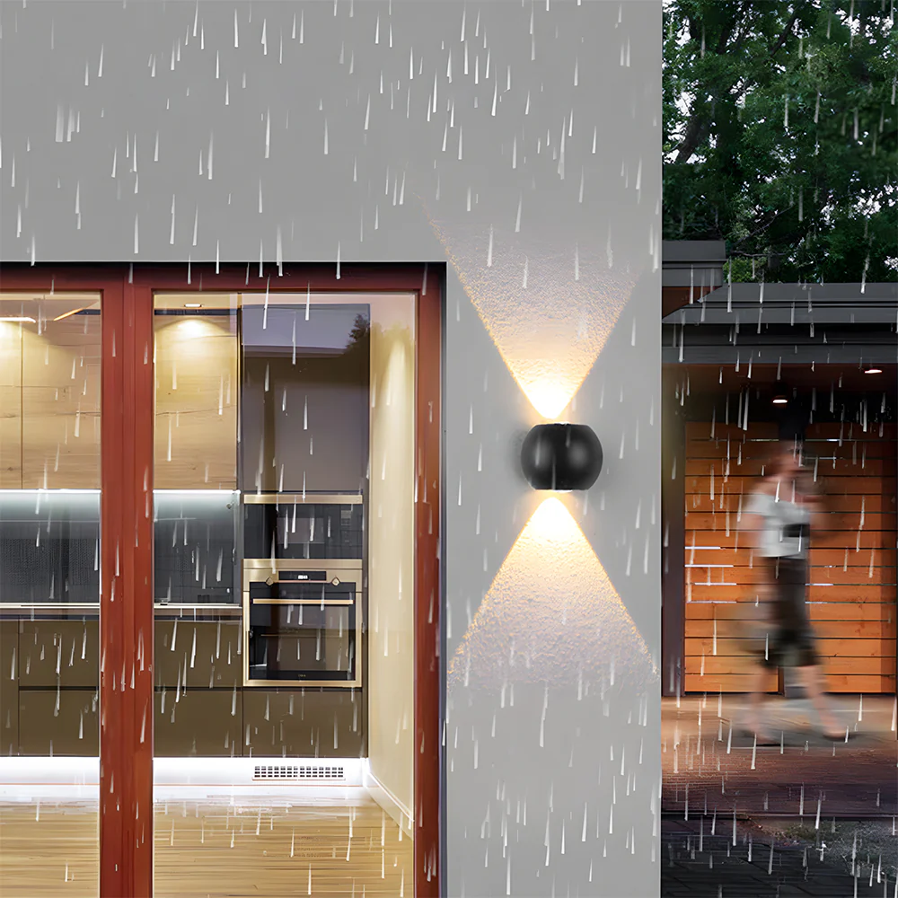 Outdoor Waterproof Exterior LED Wall Lights for Entryway Garage Patio in Warm White - Image 2