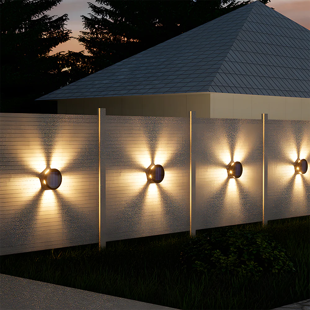 Outdoor Waterproof Wall Lights Solar Wall Sconce for Garden Patio - Image 4