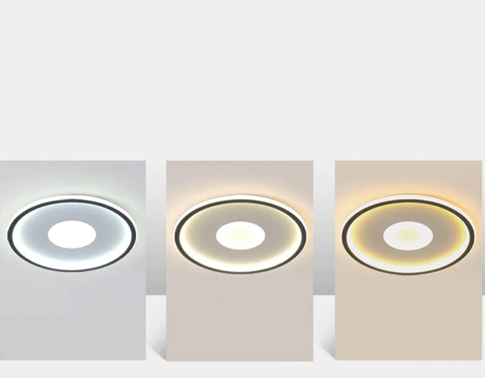Refined Minimal Decor Iron LED Ceiling Lights For Living Room - Image 14
