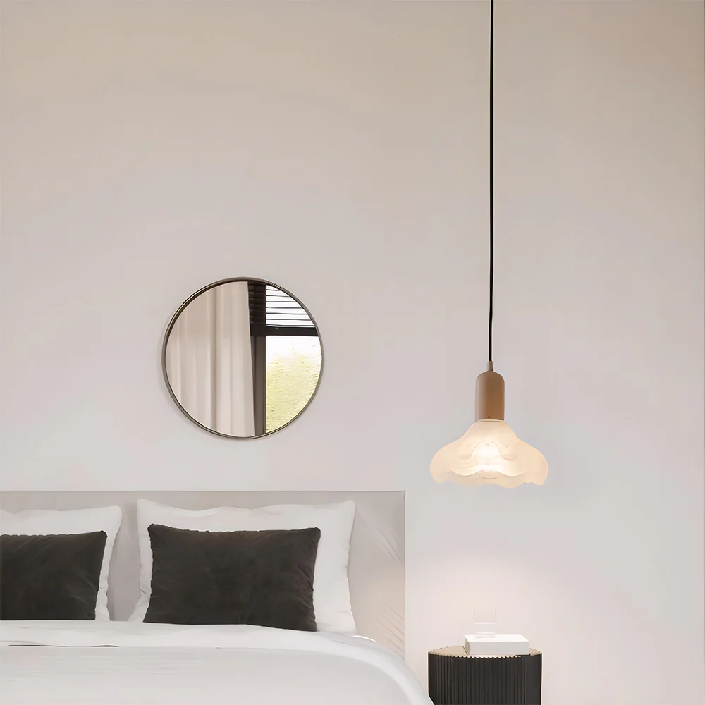 Retro Creative Glass Shade Pendant Light For Bedroom - Image 6