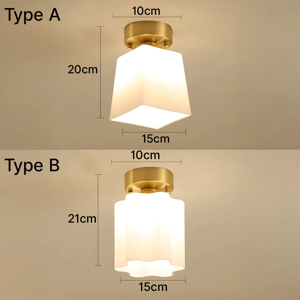 Retro Glass Hallway Ceiling Lights - Image 13