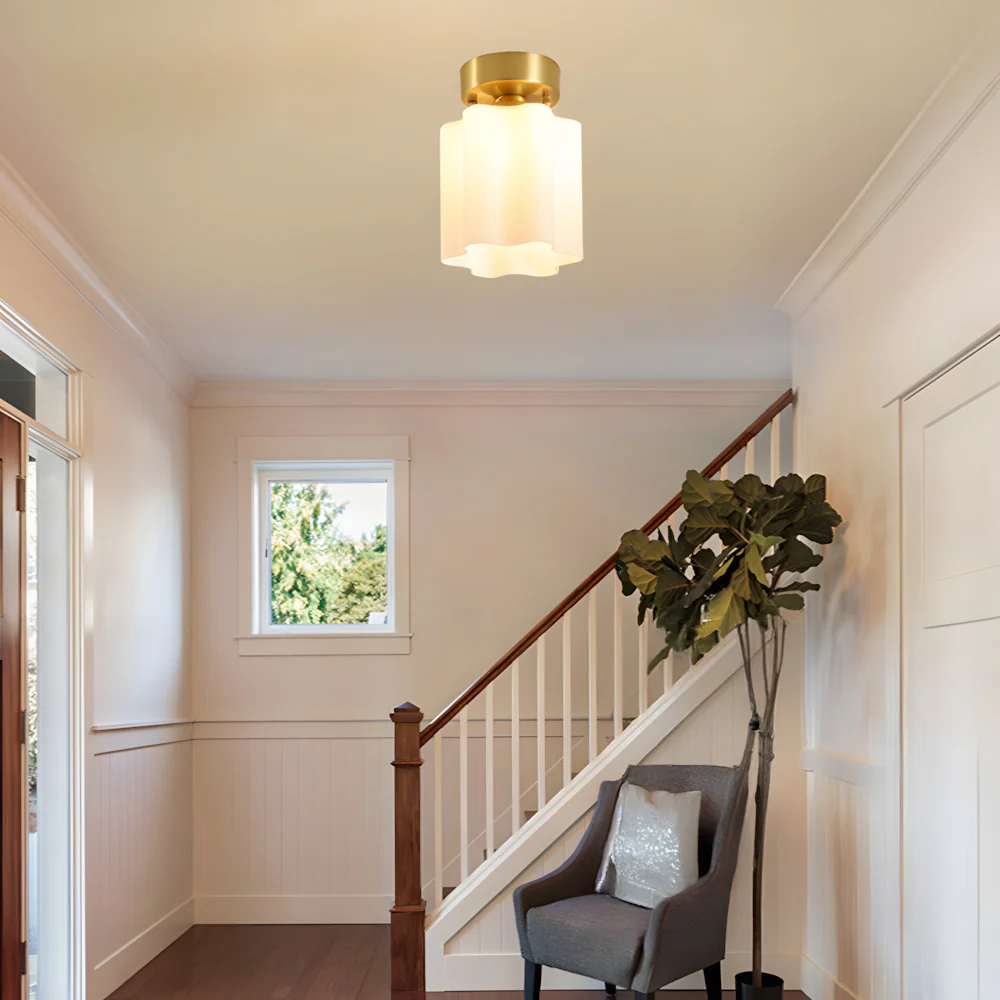 Retro Glass Hallway Ceiling Lights - Image 5