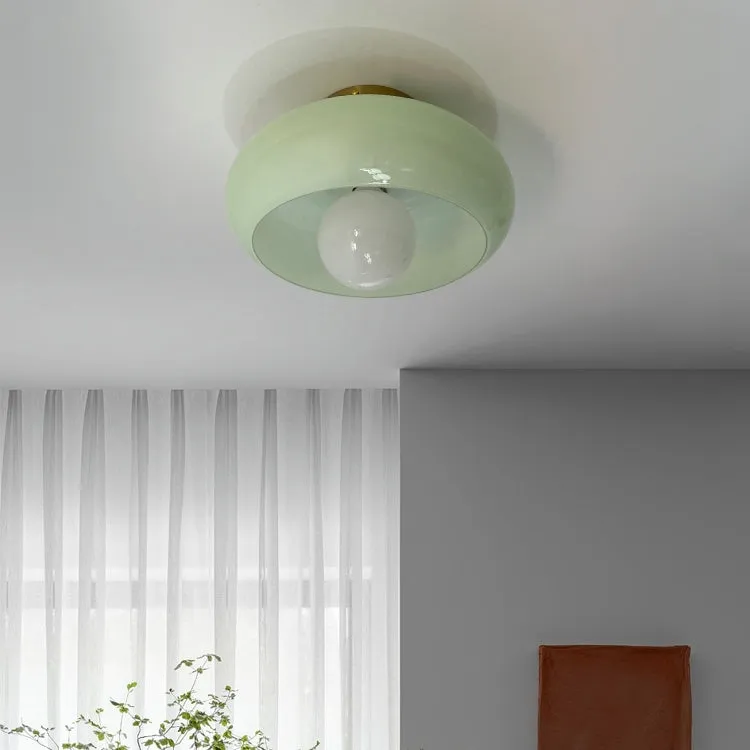 Retro Round Glass Living Room Ceiling Lights - Image 3