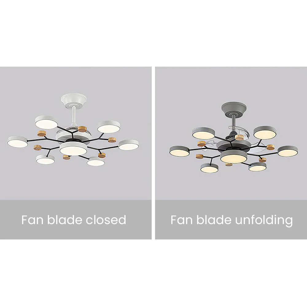 Scandinavian Led Bedroom Ceiling Fan Light - Image 14