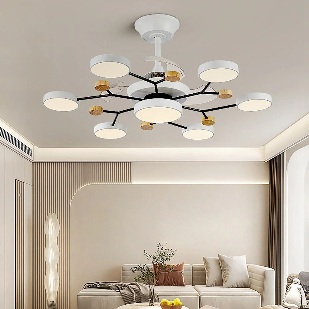 Scandinavian Led Bedroom Ceiling Fan Light - Image 4