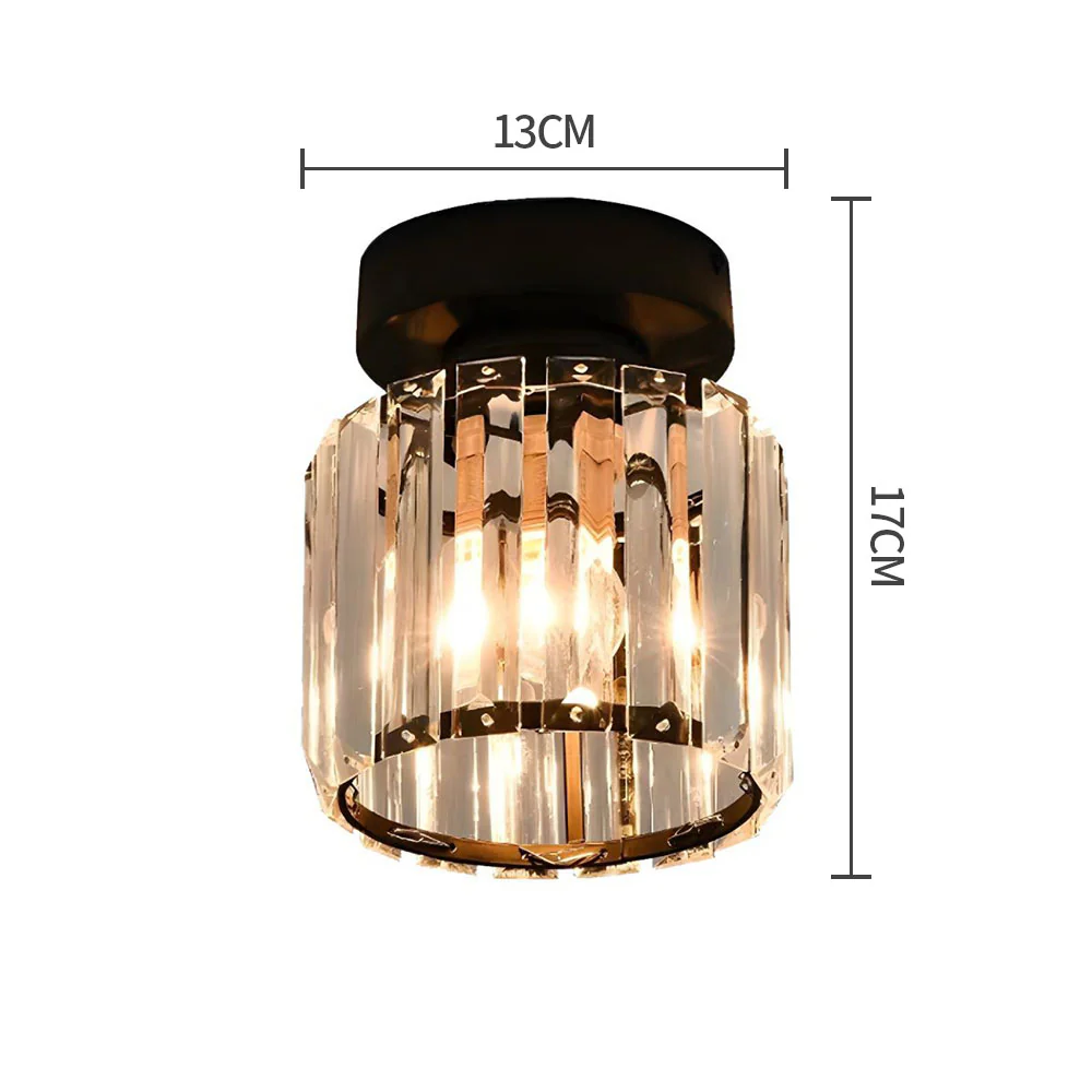 Modern 1-Light Hallway Flush Mount Ceiling Light - Image 17