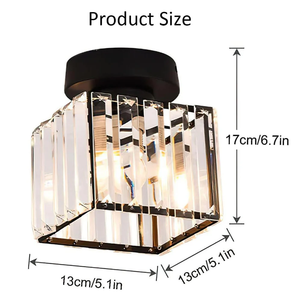 Modern 1-Light Hallway Flush Mount Ceiling Light - Image 18