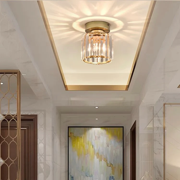 Modern 1-Light Hallway Flush Mount Ceiling Light - Image 25